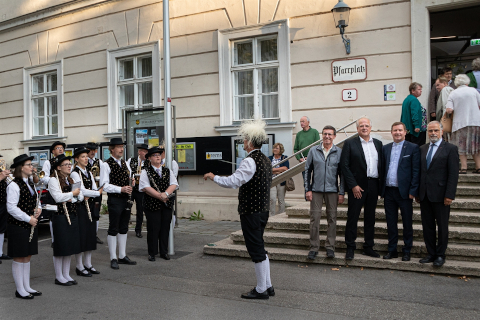 Musikalische Umrahmung der Kremser Gelöbniswallfahrt durch die Stadtkapelle Krems