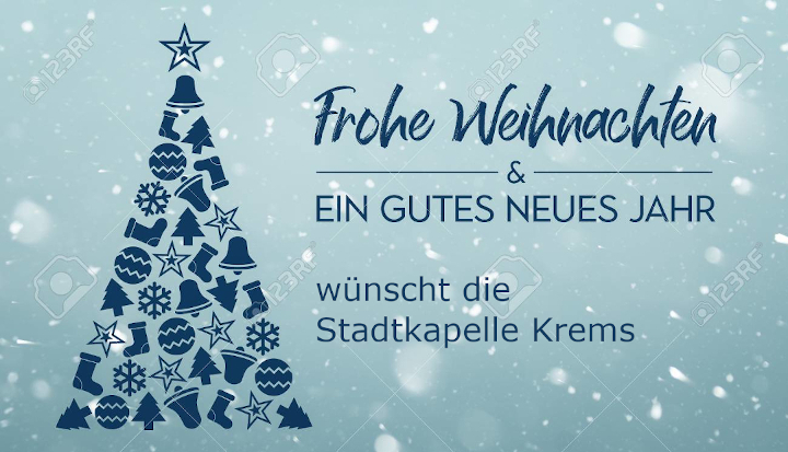 Weihnachtsgrüße 2019 der Stadtkapelle Krems