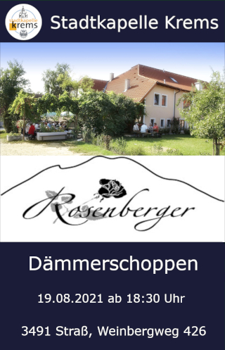 Stadtkapelle Krems spiet in Strass beim Heurigen Rosenberger