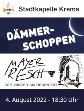 Stadtkapelle Krems spielt Dämmerschoppen beim Heurigen Mayer Resch