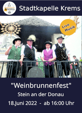 Stadtkappelle Krems umrahmt Weinbrunnenfest