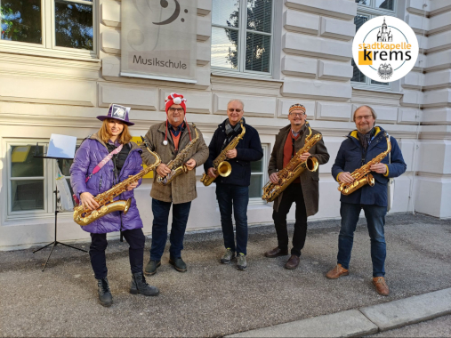 Saxophonisten der Stadtkapelle Krems