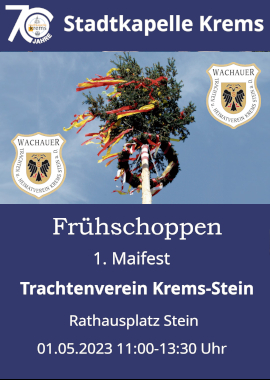 Stadtkapelle Krems spielt am 1 Mai
