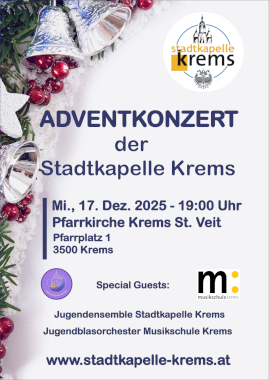 Adventkonzert der Stadtkapelle Krems 2025