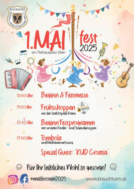 Maifest Stein mit der Stadtkapelle Krems