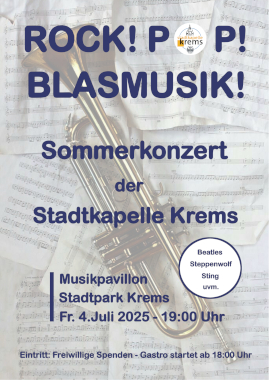 Stadtkapelle Krems rockt im Stadtpark