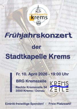 Frühjahrskonzert 2026 der Stadtkapelle Krems