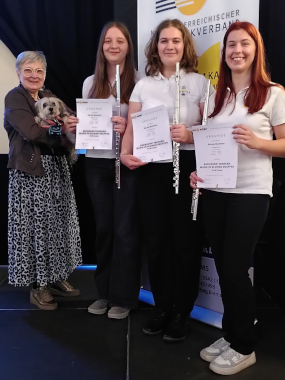 Musikerinnen der Stadtkapelle Krems feiern ausgezeichneten Erfolg